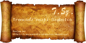Trencsánszki Szabolcs névjegykártya